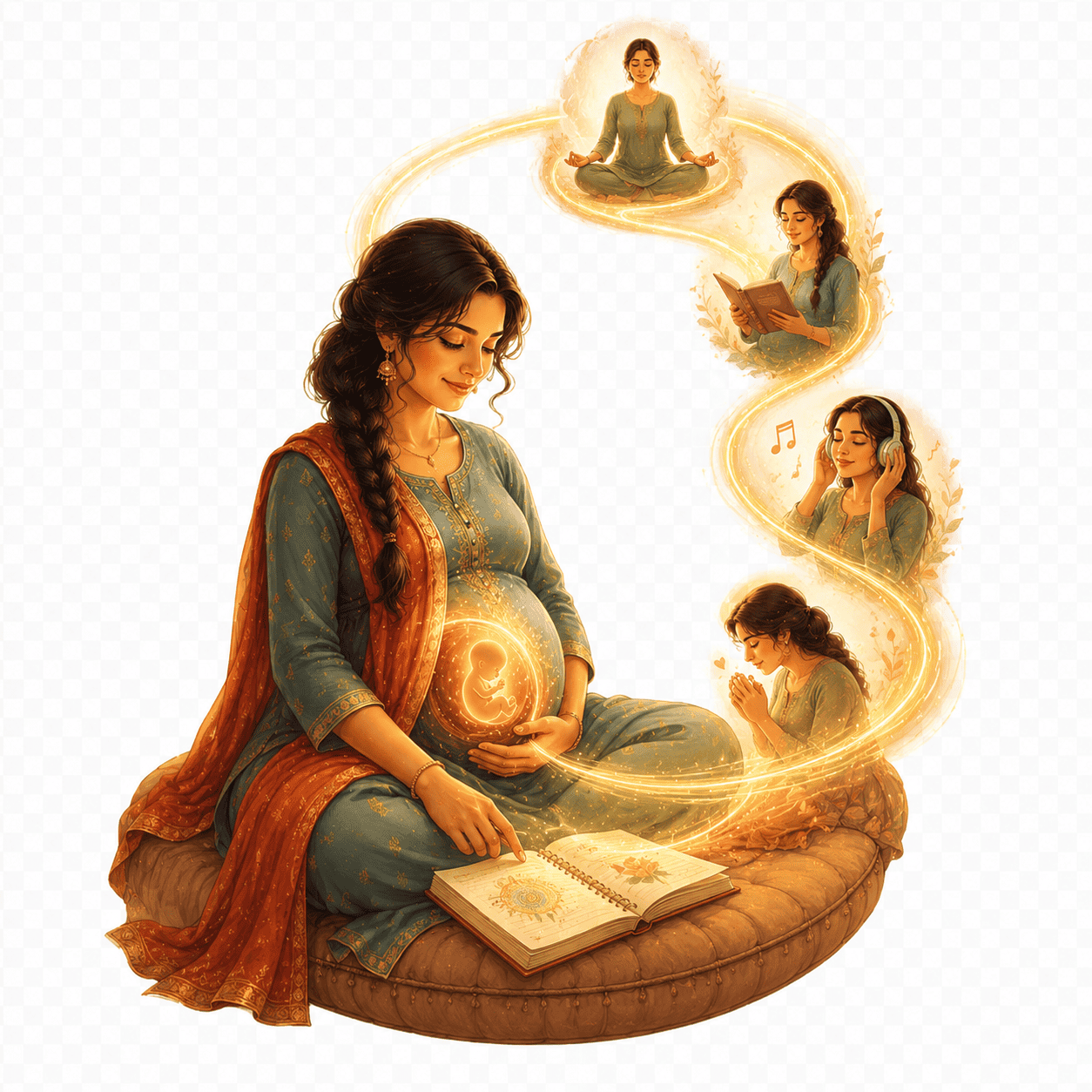 How to Practise Garbhsanskar Daily